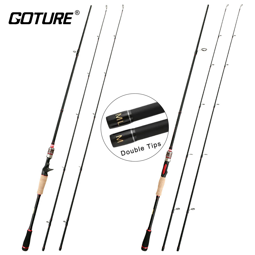 Fishing Rod Spinning - Goture シャドウ M/ML パワー 2 チップ釣り竿