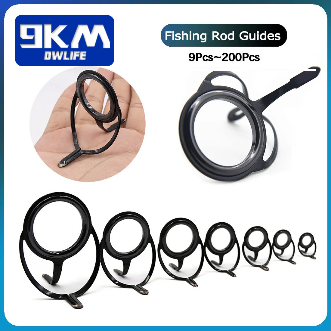 釣竿修理キットスピニングロッドビルディングコンポーネントステ - Fishing Rod Repair Kit のレビューと価格