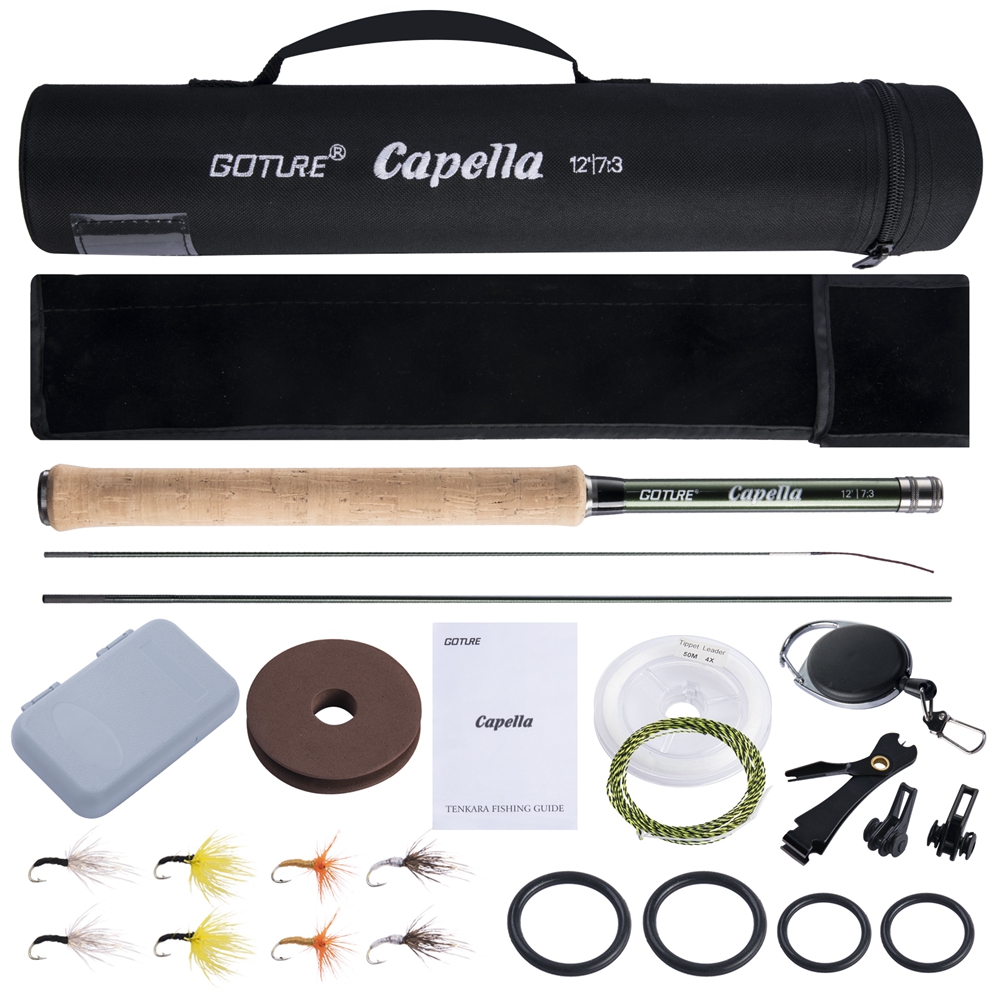 Goture テンカラ フライフィッシングロッドコンボ 3. - Fishing Rod Combo のレビューと価格