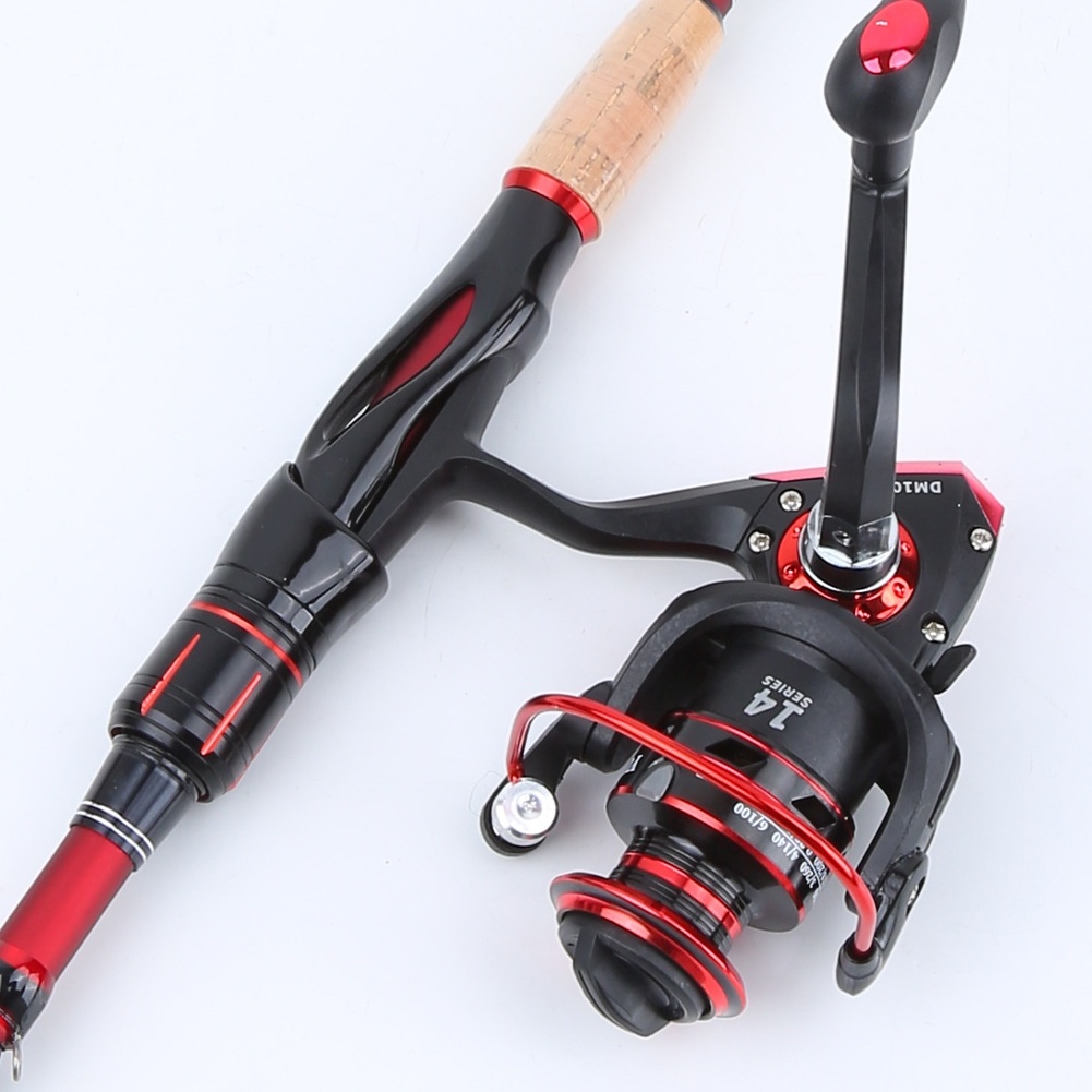 超軽量カーボンファイバー製釣り竿1.8mとリール、タックルボ - Fishing Rod Combo のレビューと価格