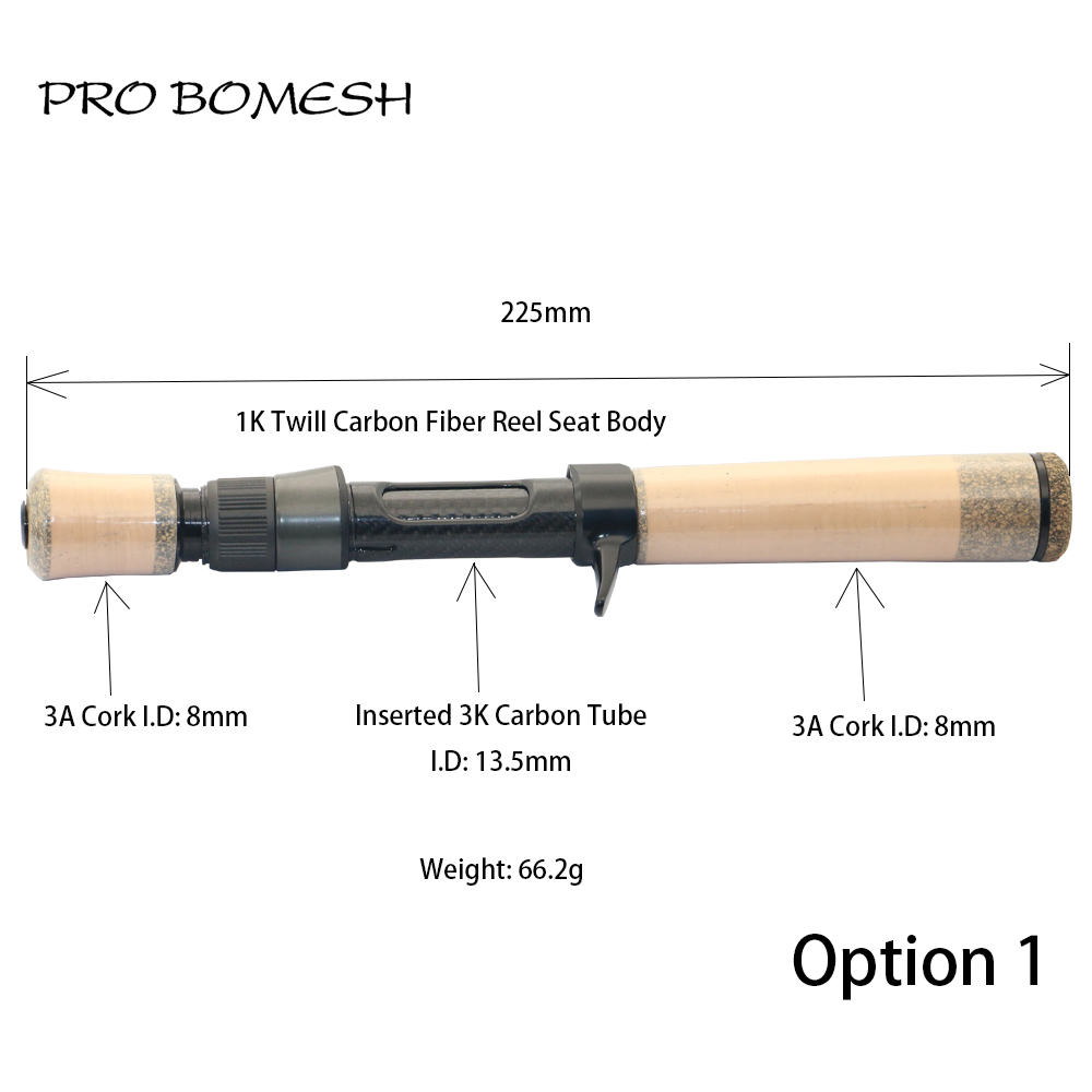 PROBOMESH カーボンファイバー鋳造リールシート 3A - Fishing Rod Casting のレビューと価格