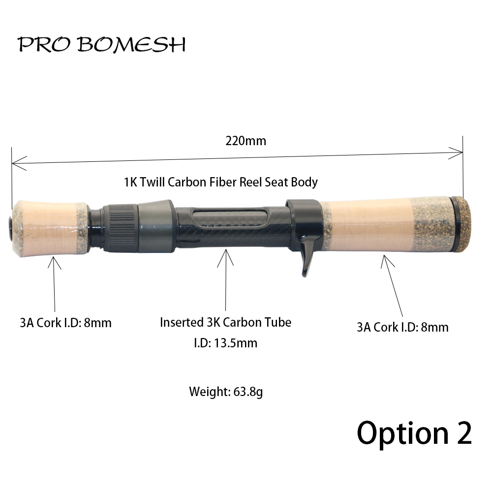 PROBOMESH カーボンファイバー鋳造リールシート 3A - Fishing Rod Casting のレビューと価格